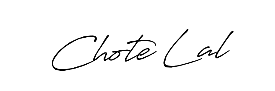 Design your own signature with our free online signature maker. With this signature software, you can create a handwritten (Antro_Vectra_Bolder) signature for name Chote Lal. Chote Lal signature style 7 images and pictures png