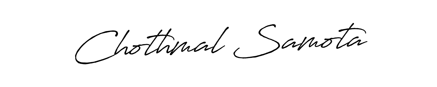 This is the best signature style for the Chothmal Samota name. Also you like these signature font (Antro_Vectra_Bolder). Mix name signature. Chothmal Samota signature style 7 images and pictures png