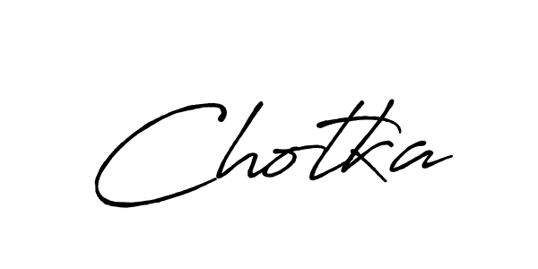 Make a beautiful signature design for name Chotka. With this signature (Antro_Vectra_Bolder) style, you can create a handwritten signature for free. Chotka signature style 7 images and pictures png