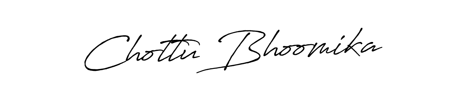 It looks lik you need a new signature style for name Chottu Bhoomika. Design unique handwritten (Antro_Vectra_Bolder) signature with our free signature maker in just a few clicks. Chottu Bhoomika signature style 7 images and pictures png