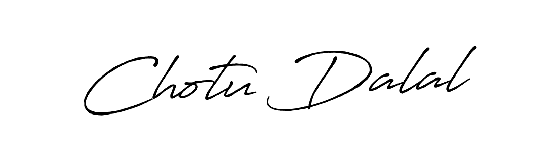 Create a beautiful signature design for name Chotu Dalal. With this signature (Antro_Vectra_Bolder) fonts, you can make a handwritten signature for free. Chotu Dalal signature style 7 images and pictures png