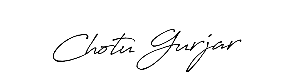 Also we have Chotu Gurjar name is the best signature style. Create professional handwritten signature collection using Antro_Vectra_Bolder autograph style. Chotu Gurjar signature style 7 images and pictures png