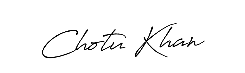Also we have Chotu Khan name is the best signature style. Create professional handwritten signature collection using Antro_Vectra_Bolder autograph style. Chotu Khan signature style 7 images and pictures png