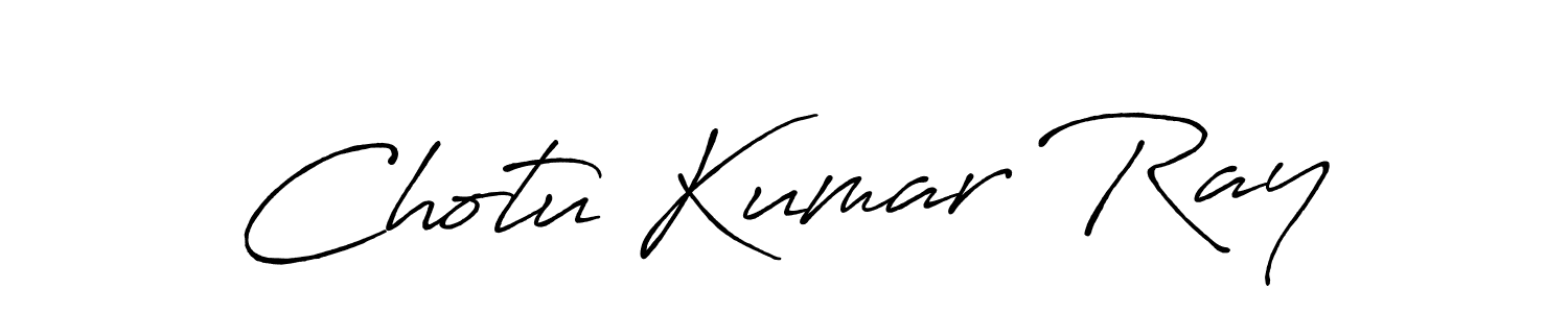 Chotu Kumar Ray stylish signature style. Best Handwritten Sign (Antro_Vectra_Bolder) for my name. Handwritten Signature Collection Ideas for my name Chotu Kumar Ray. Chotu Kumar Ray signature style 7 images and pictures png