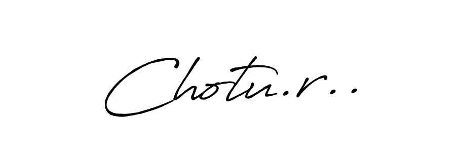 How to make Chotu.r.. signature? Antro_Vectra_Bolder is a professional autograph style. Create handwritten signature for Chotu.r.. name. Chotu.r.. signature style 7 images and pictures png