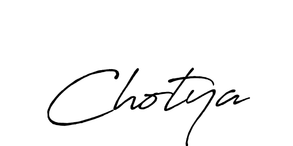Similarly Antro_Vectra_Bolder is the best handwritten signature design. Signature creator online .You can use it as an online autograph creator for name Chotya. Chotya signature style 7 images and pictures png