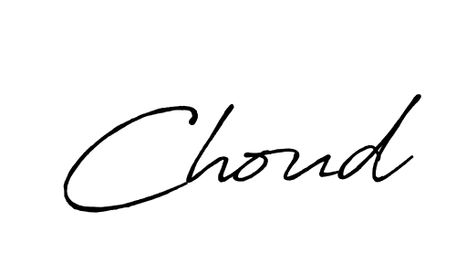 How to make Choud signature? Antro_Vectra_Bolder is a professional autograph style. Create handwritten signature for Choud name. Choud signature style 7 images and pictures png