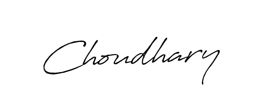 Choudhary stylish signature style. Best Handwritten Sign (Antro_Vectra_Bolder) for my name. Handwritten Signature Collection Ideas for my name Choudhary. Choudhary signature style 7 images and pictures png