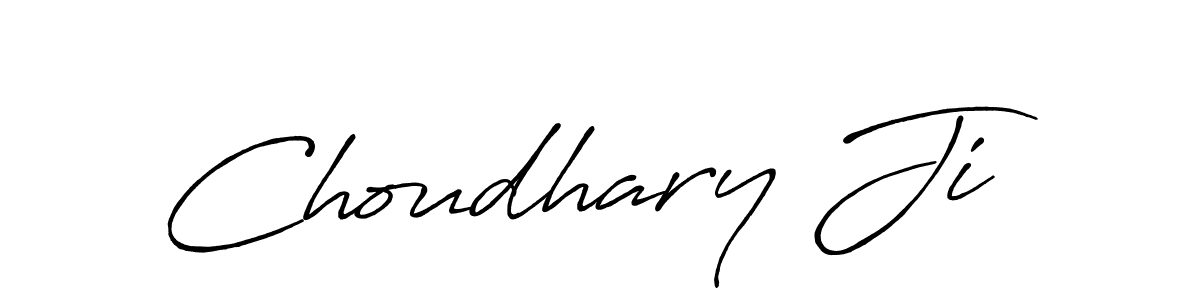 How to make Choudhary Ji name signature. Use Antro_Vectra_Bolder style for creating short signs online. This is the latest handwritten sign. Choudhary Ji signature style 7 images and pictures png