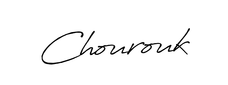 Use a signature maker to create a handwritten signature online. With this signature software, you can design (Antro_Vectra_Bolder) your own signature for name Chourouk. Chourouk signature style 7 images and pictures png