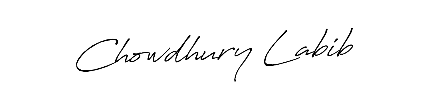 Also You can easily find your signature by using the search form. We will create Chowdhury Labib name handwritten signature images for you free of cost using Antro_Vectra_Bolder sign style. Chowdhury Labib signature style 7 images and pictures png