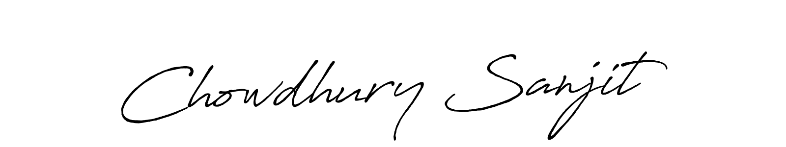 Create a beautiful signature design for name Chowdhury Sanjit. With this signature (Antro_Vectra_Bolder) fonts, you can make a handwritten signature for free. Chowdhury Sanjit signature style 7 images and pictures png