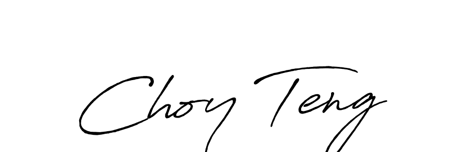 How to make Choy Teng name signature. Use Antro_Vectra_Bolder style for creating short signs online. This is the latest handwritten sign. Choy Teng signature style 7 images and pictures png