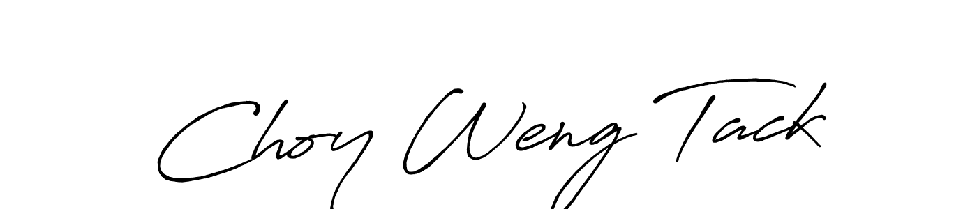 Design your own signature with our free online signature maker. With this signature software, you can create a handwritten (Antro_Vectra_Bolder) signature for name Choy Weng Tack. Choy Weng Tack signature style 7 images and pictures png