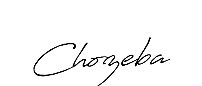 How to make Chozeba name signature. Use Antro_Vectra_Bolder style for creating short signs online. This is the latest handwritten sign. Chozeba signature style 7 images and pictures png