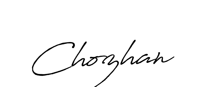 Chozhan stylish signature style. Best Handwritten Sign (Antro_Vectra_Bolder) for my name. Handwritten Signature Collection Ideas for my name Chozhan. Chozhan signature style 7 images and pictures png