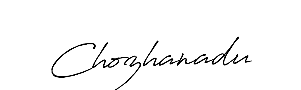 Make a beautiful signature design for name Chozhanadu. With this signature (Antro_Vectra_Bolder) style, you can create a handwritten signature for free. Chozhanadu signature style 7 images and pictures png
