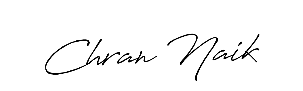 Design your own signature with our free online signature maker. With this signature software, you can create a handwritten (Antro_Vectra_Bolder) signature for name Chran Naik. Chran Naik signature style 7 images and pictures png