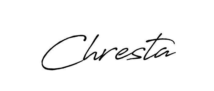 Make a short Chresta signature style. Manage your documents anywhere anytime using Antro_Vectra_Bolder. Create and add eSignatures, submit forms, share and send files easily. Chresta signature style 7 images and pictures png