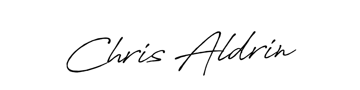 Chris Aldrin stylish signature style. Best Handwritten Sign (Antro_Vectra_Bolder) for my name. Handwritten Signature Collection Ideas for my name Chris Aldrin. Chris Aldrin signature style 7 images and pictures png