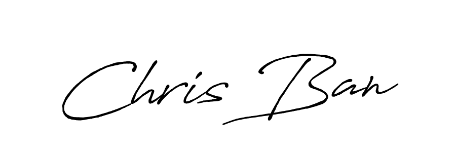 Design your own signature with our free online signature maker. With this signature software, you can create a handwritten (Antro_Vectra_Bolder) signature for name Chris Ban. Chris Ban signature style 7 images and pictures png