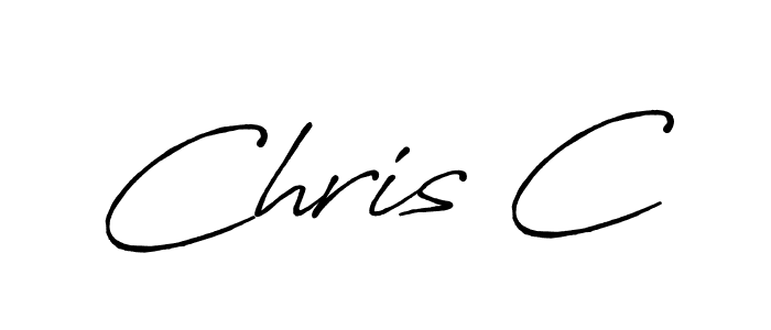 Design your own signature with our free online signature maker. With this signature software, you can create a handwritten (Antro_Vectra_Bolder) signature for name Chris C. Chris C signature style 7 images and pictures png