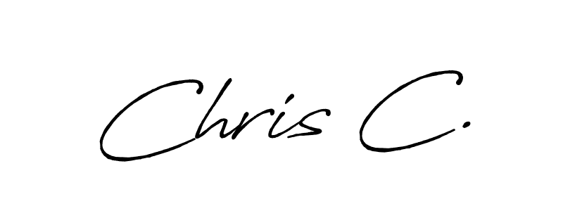 Also You can easily find your signature by using the search form. We will create Chris C. name handwritten signature images for you free of cost using Antro_Vectra_Bolder sign style. Chris C. signature style 7 images and pictures png