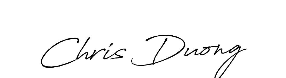 How to make Chris Duong signature? Antro_Vectra_Bolder is a professional autograph style. Create handwritten signature for Chris Duong name. Chris Duong signature style 7 images and pictures png