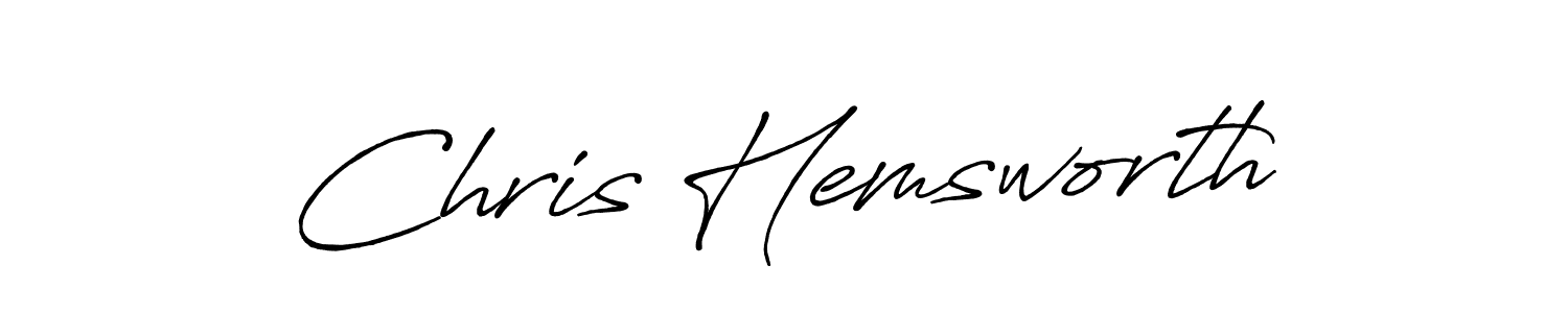 You should practise on your own different ways (Antro_Vectra_Bolder) to write your name (Chris Hemsworth) in signature. don't let someone else do it for you. Chris Hemsworth signature style 7 images and pictures png