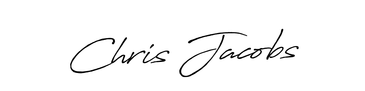 Chris Jacobs stylish signature style. Best Handwritten Sign (Antro_Vectra_Bolder) for my name. Handwritten Signature Collection Ideas for my name Chris Jacobs. Chris Jacobs signature style 7 images and pictures png