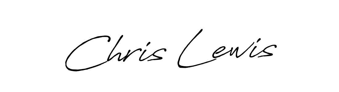 Create a beautiful signature design for name Chris Lewis. With this signature (Antro_Vectra_Bolder) fonts, you can make a handwritten signature for free. Chris Lewis signature style 7 images and pictures png