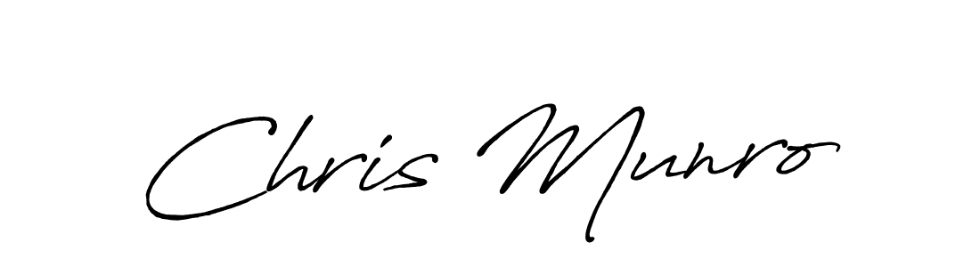 Make a beautiful signature design for name Chris Munro. With this signature (Antro_Vectra_Bolder) style, you can create a handwritten signature for free. Chris Munro signature style 7 images and pictures png