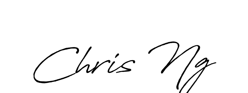 Create a beautiful signature design for name Chris Ng. With this signature (Antro_Vectra_Bolder) fonts, you can make a handwritten signature for free. Chris Ng signature style 7 images and pictures png