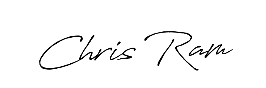 Design your own signature with our free online signature maker. With this signature software, you can create a handwritten (Antro_Vectra_Bolder) signature for name Chris Ram. Chris Ram signature style 7 images and pictures png