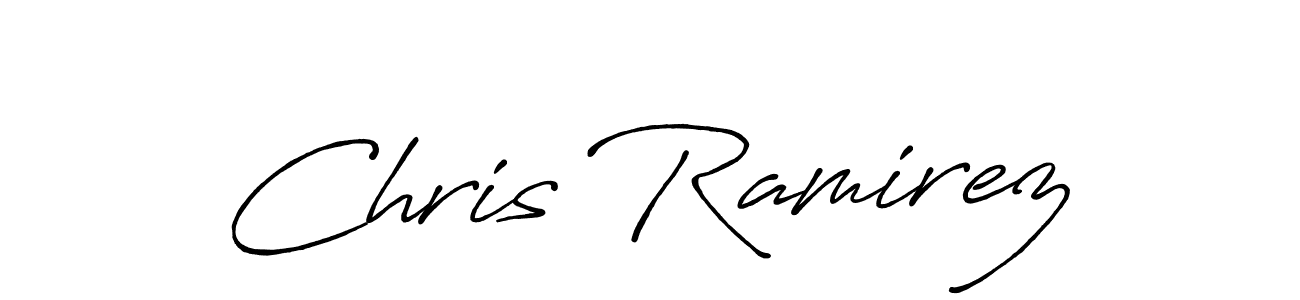 Design your own signature with our free online signature maker. With this signature software, you can create a handwritten (Antro_Vectra_Bolder) signature for name Chris Ramirez. Chris Ramirez signature style 7 images and pictures png