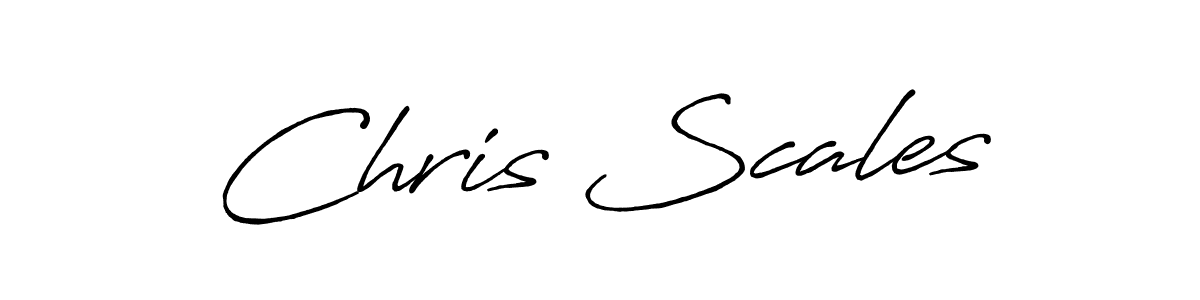 Chris Scales stylish signature style. Best Handwritten Sign (Antro_Vectra_Bolder) for my name. Handwritten Signature Collection Ideas for my name Chris Scales. Chris Scales signature style 7 images and pictures png