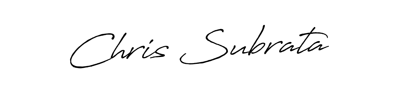 How to Draw Chris Subrata signature style? Antro_Vectra_Bolder is a latest design signature styles for name Chris Subrata. Chris Subrata signature style 7 images and pictures png