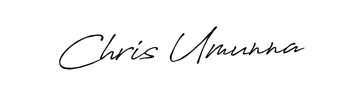 Make a beautiful signature design for name Chris Umunna. With this signature (Antro_Vectra_Bolder) style, you can create a handwritten signature for free. Chris Umunna signature style 7 images and pictures png