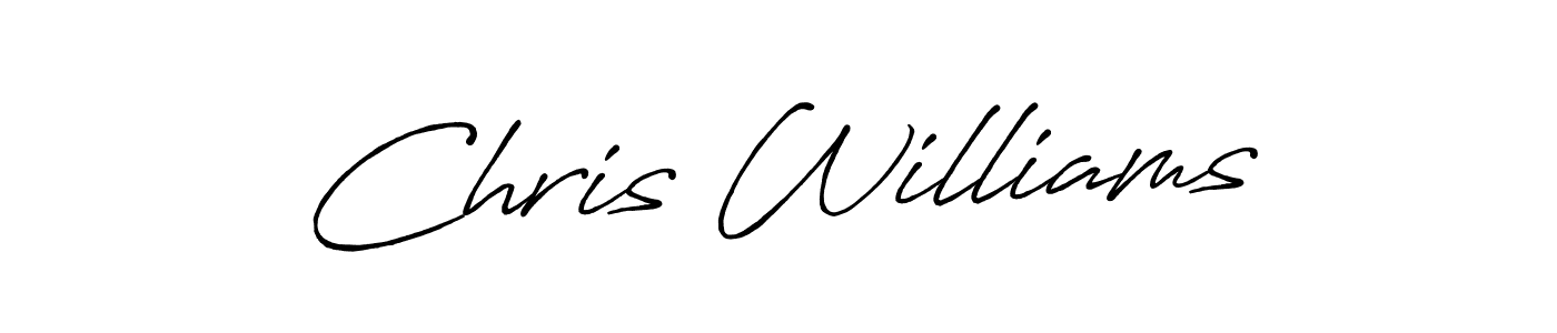 How to make Chris Williams name signature. Use Antro_Vectra_Bolder style for creating short signs online. This is the latest handwritten sign. Chris Williams signature style 7 images and pictures png
