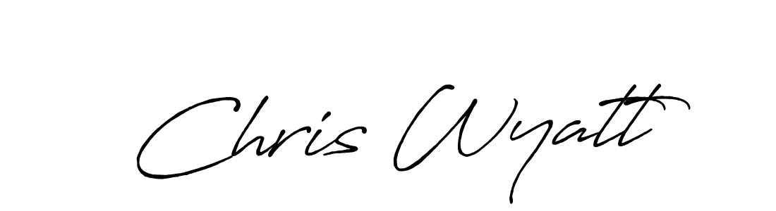 Best and Professional Signature Style for Chris Wyatt. Antro_Vectra_Bolder Best Signature Style Collection. Chris Wyatt signature style 7 images and pictures png