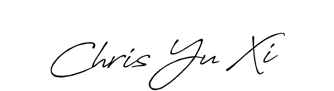 How to make Chris Yu Xi signature? Antro_Vectra_Bolder is a professional autograph style. Create handwritten signature for Chris Yu Xi name. Chris Yu Xi signature style 7 images and pictures png