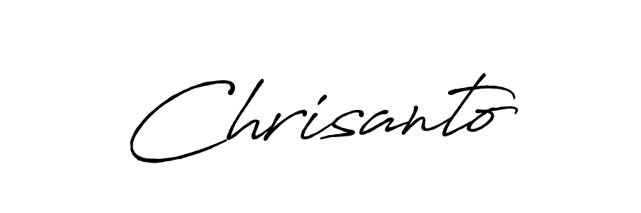 Chrisanto stylish signature style. Best Handwritten Sign (Antro_Vectra_Bolder) for my name. Handwritten Signature Collection Ideas for my name Chrisanto. Chrisanto signature style 7 images and pictures png
