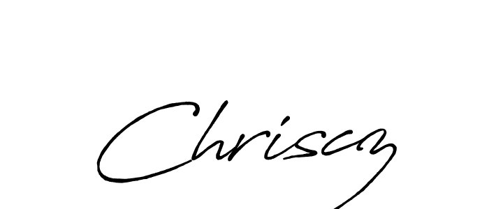 Use a signature maker to create a handwritten signature online. With this signature software, you can design (Antro_Vectra_Bolder) your own signature for name Chriscz. Chriscz signature style 7 images and pictures png