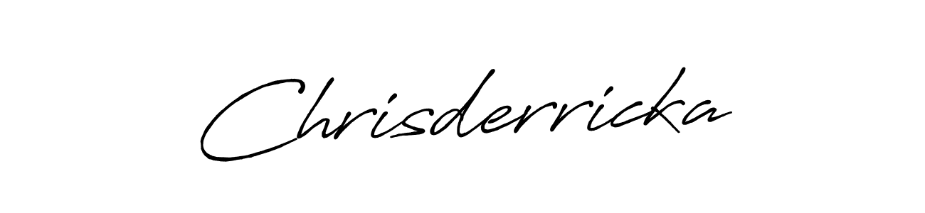 Design your own signature with our free online signature maker. With this signature software, you can create a handwritten (Antro_Vectra_Bolder) signature for name Chrisderricka. Chrisderricka signature style 7 images and pictures png