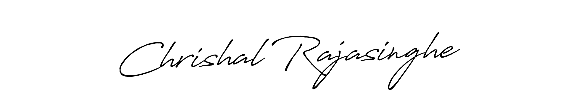 Create a beautiful signature design for name Chrishal Rajasinghe. With this signature (Antro_Vectra_Bolder) fonts, you can make a handwritten signature for free. Chrishal Rajasinghe signature style 7 images and pictures png
