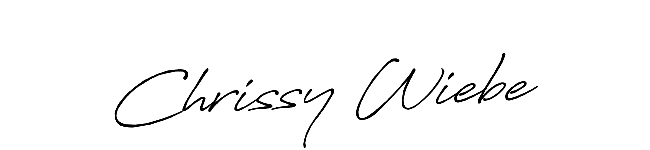 Create a beautiful signature design for name Chrissy Wiebe. With this signature (Antro_Vectra_Bolder) fonts, you can make a handwritten signature for free. Chrissy Wiebe signature style 7 images and pictures png