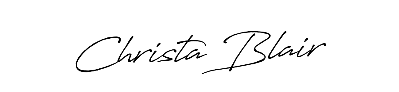 Use a signature maker to create a handwritten signature online. With this signature software, you can design (Antro_Vectra_Bolder) your own signature for name Christa Blair. Christa Blair signature style 7 images and pictures png