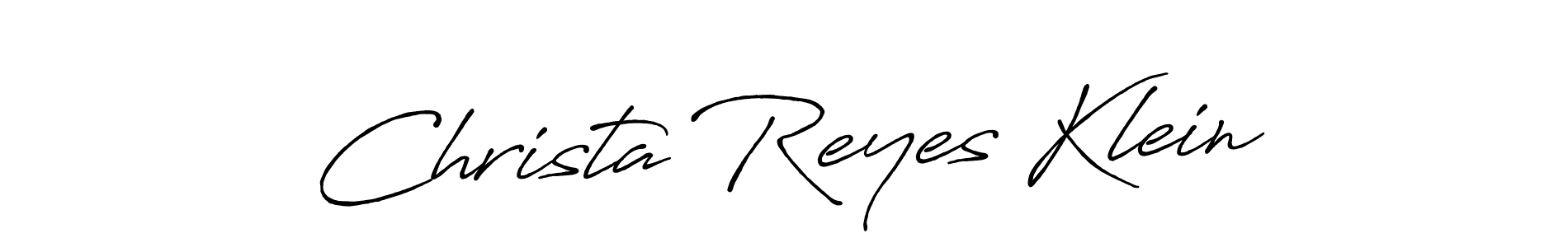 Make a short Christa Reyes Klein signature style. Manage your documents anywhere anytime using Antro_Vectra_Bolder. Create and add eSignatures, submit forms, share and send files easily. Christa Reyes Klein signature style 7 images and pictures png