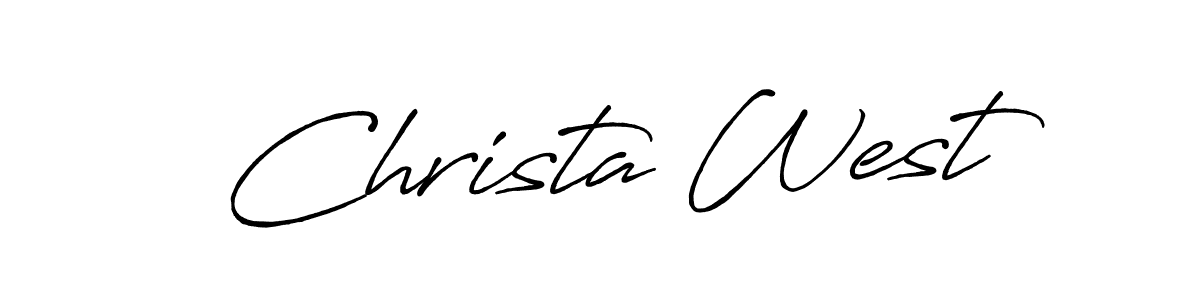 It looks lik you need a new signature style for name Christa West. Design unique handwritten (Antro_Vectra_Bolder) signature with our free signature maker in just a few clicks. Christa West signature style 7 images and pictures png