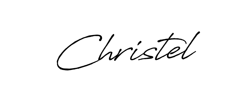 You should practise on your own different ways (Antro_Vectra_Bolder) to write your name (Christel) in signature. don't let someone else do it for you. Christel signature style 7 images and pictures png